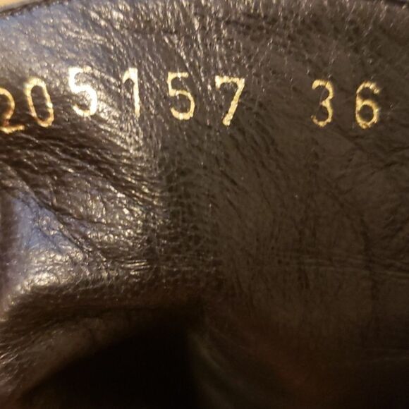 -Hugo Boss made in Italy wedge leather Ladies booties size 36 US6 - Picture 3 of 11